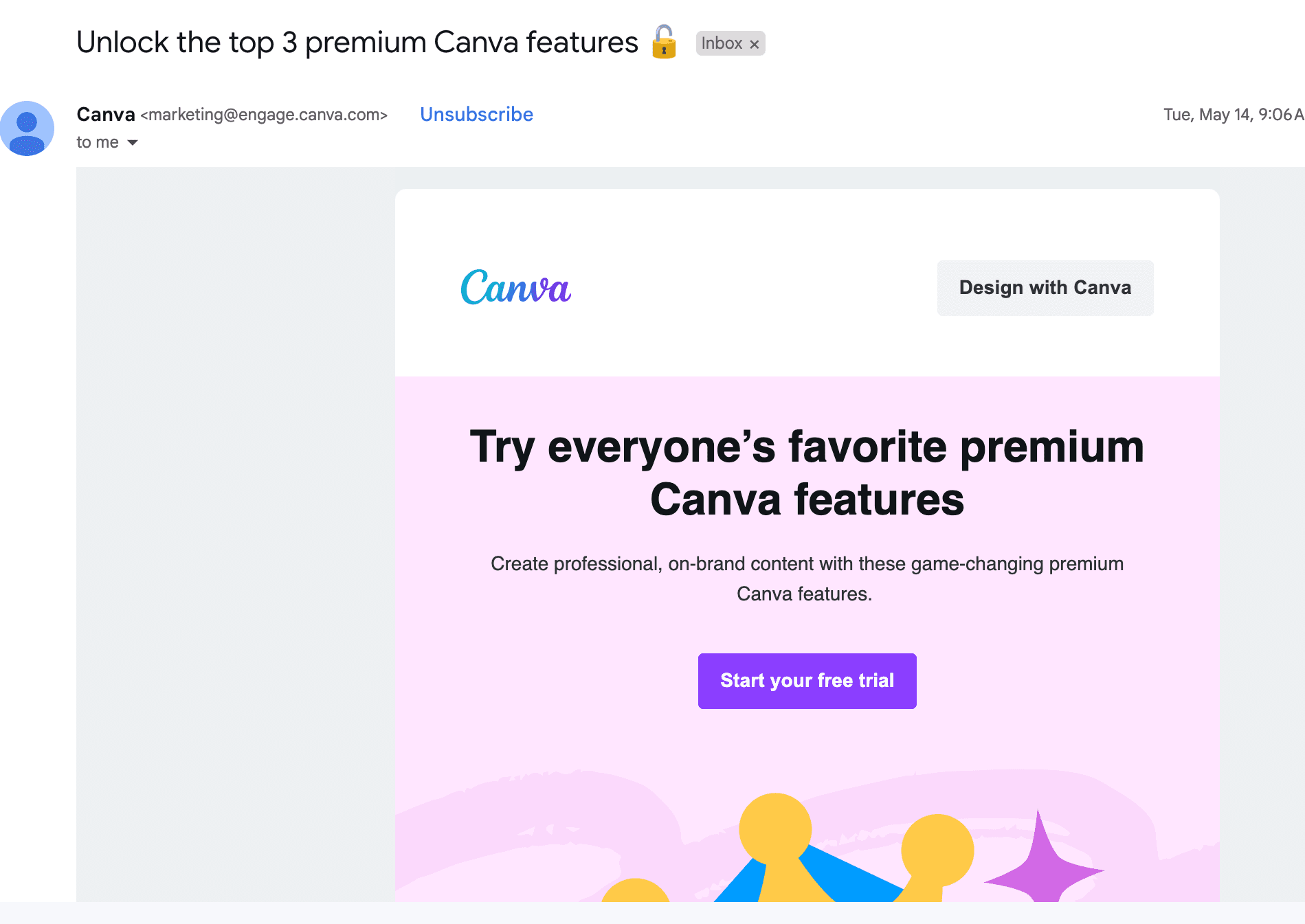 Canva Upsell Email Automation Screenshot